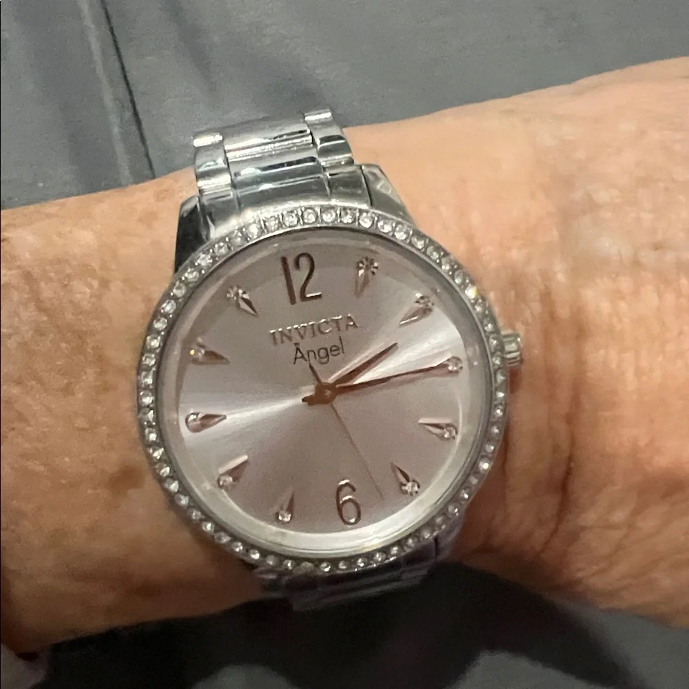 INVICTA WATCH ANGEL 31366 36mm PC21J Quartz PRE OWNED NO BOX